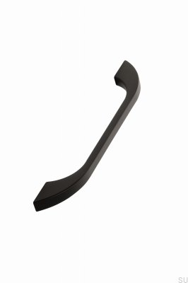 Puxador para móveis oblongo Slim 160, metal, preto fosco