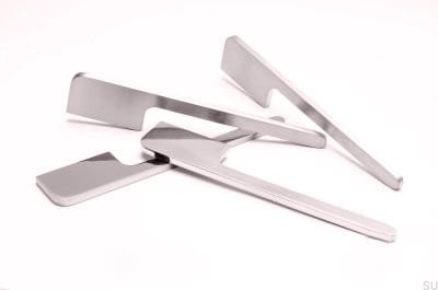 Puxador para móveis Soft Cut 200 Silver, Steel, Brushed