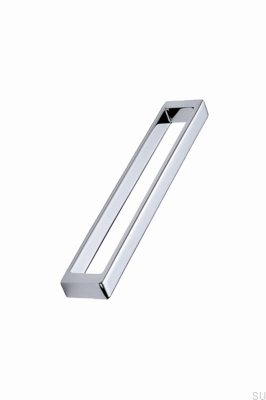 Cubico 192 Metal Prata Cromado Puxador de Móveis Alongado