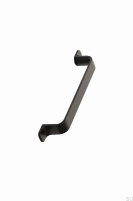 Puxador para móveis oblongo Rio 128, metal, preto fosco