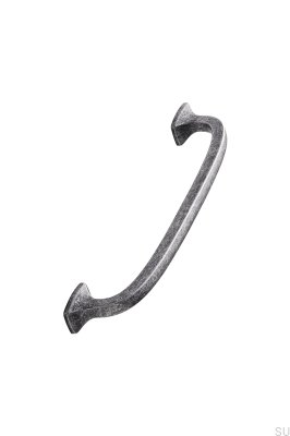 Puxador para móveis clássico 160 oblongo, cinza metal