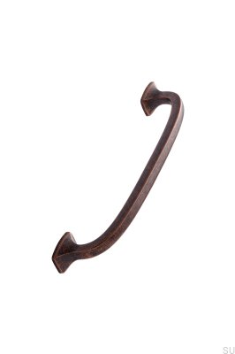 Puxador clássico para móveis longo 160, metal, cobre antigo