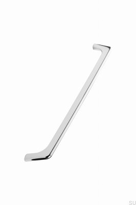 Vista 256 Metal Prata Cromado Puxador de Móveis Alongado