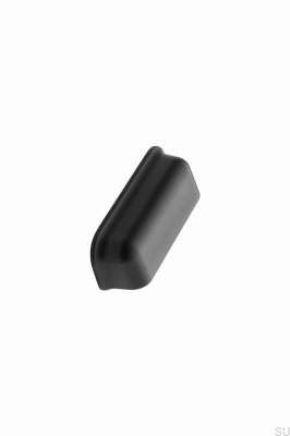 Puxador para móveis Port 96 shell Metal Preto Fosco
