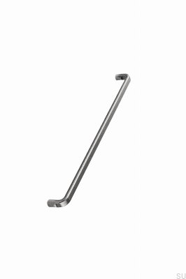 Puxador para móvel base 320 oblongo, cinza metálico