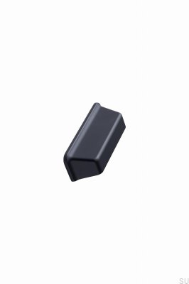 Equester Cup 64 Metal Preto Fosco Shell Maçaneta para Móveis