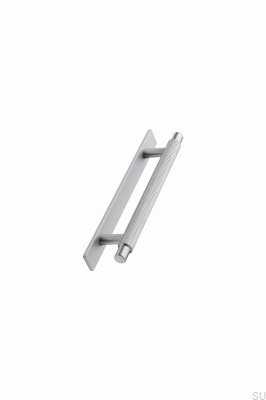 Manor Back 128 Metal Prata Puxador de Móveis Alongado