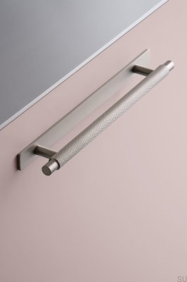 Manor Back 192 Metal Prata Puxador de Móveis Alongado