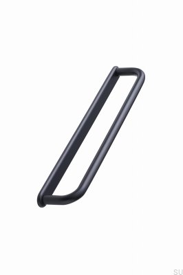 Puxador para móveis oblongo D-Lite 160, metal, preto fosco