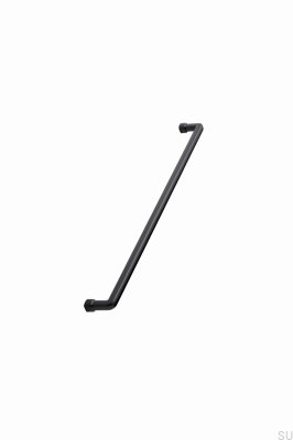 Puxador para móveis Equester 320 oblongo, metal, preto fosco