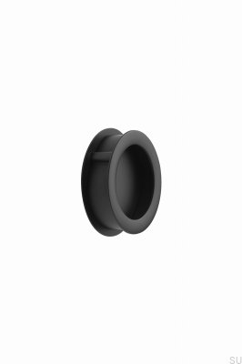 Puxador de móvel embutido Banheira redonda 52.5, metal, preto fosco