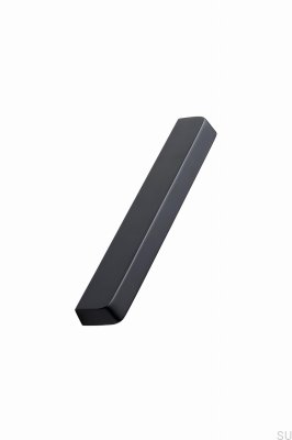 Puxador para móveis oblongo Guild 160, metal preto fosco