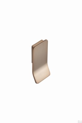Puxador de móveis alongado Leaf 32 Metal escovado dourado