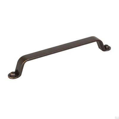 Puxador de móvel alongado botão 160 ouro antigo