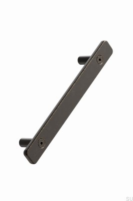 Ferramenta 128 puxador para móveis oblongo, metal, bronze antigo