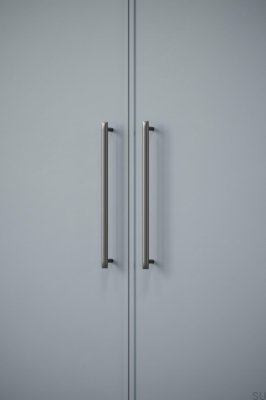Puxador para móvel oblongo Flow 320 Gun-Metal