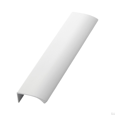 Puxador de canto de móvel Edge Straight 200, branco alumínio