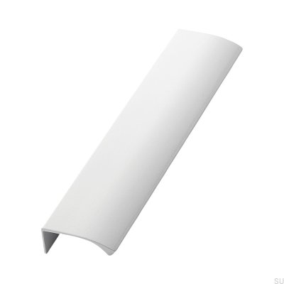 Puxador de canto de móvel Edge Straight 200, branco alumínio