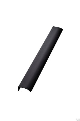 Puxador para móveis Edge Straight 1200 em alumínio preto fosco escovado