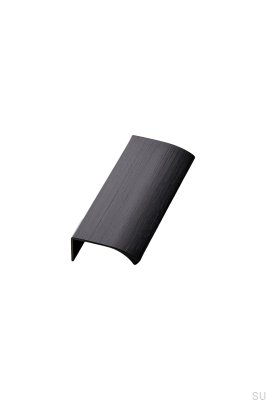 Puxador para móveis Edge Straight 100 Alumínio Preto Fosco Escovado