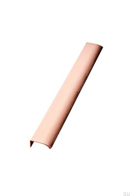 Puxador para móveis Edge Straight 350 Alumínio Cobre Escovado