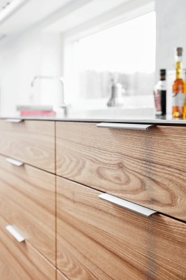 Puxador para móveis Edge Straight 1200 Alumínio Prata