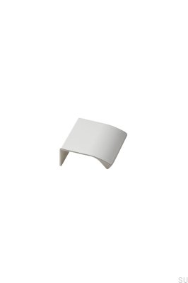 Puxador para móveis Edge Straight 40 em alumínio branco fosco