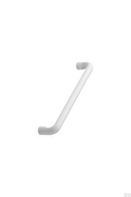Carve 160 puxador de móvel oblongo, metal, branco mate