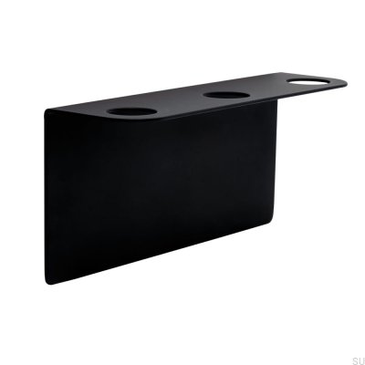 Suporte triplo para dispensador de sabonete, Preto Mate