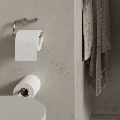Suporte de papel Stay Aço inoxidável escovado