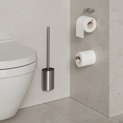 Suporte de papel sobressalente Aço inoxidável escovado