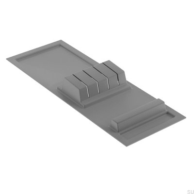 Encaixe da faca Basic Cinza escuro 148x410mm