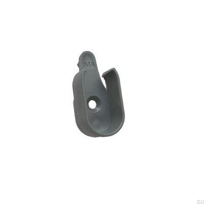 Suporte para varão de guarda-roupa, cinza escuro