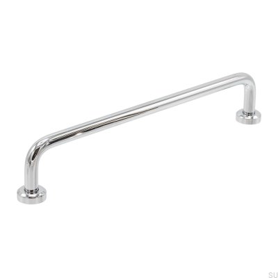 Puxador para móvel oval Viva 160, latão cromado polido