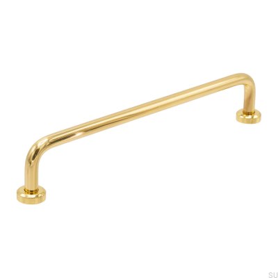 Puxador para móveis oval Viva 160, latão polido