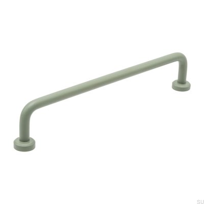 Puxador para móveis oval Viva 160, aço verde