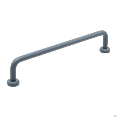 Puxador para móvel oblongo Viva 160 em aço Storm Blue