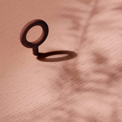 Botão para móveis Key 32 Metal Castanho Avermelhado