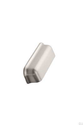 Port 96 Metal Prata Shell Maçaneta para Móveis