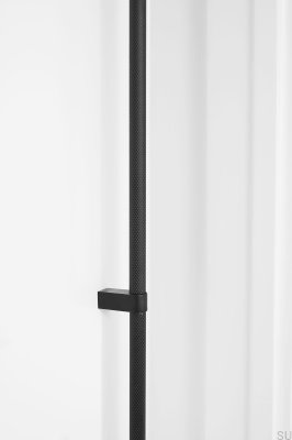 Puxador de móveis regular 2 L 1280 aço preto fosco
