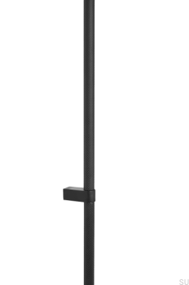 Puxador de móveis regular 2 L 1280 aço preto fosco