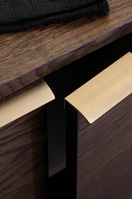 Edge Straight 100 Alumínio Dourado Escuro Escovado Edge Straight 100 Alumínio Dourado Escuro Escovado