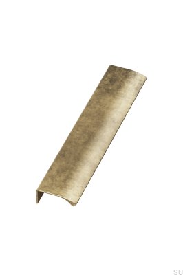 Puxador de móveis Edge Straight 350 Alumínio Ouro Antigo