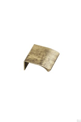 Puxador de móveis Edge Straight 40 Alumínio Ouro Antigo