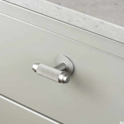 Puxador para móveis T-Bar Riff Matte Silver