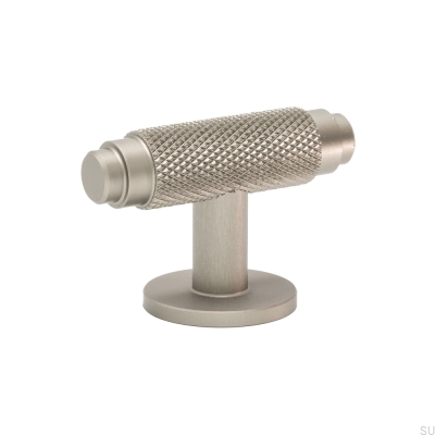 Puxador para móveis T-Bar Riff Matte Silver