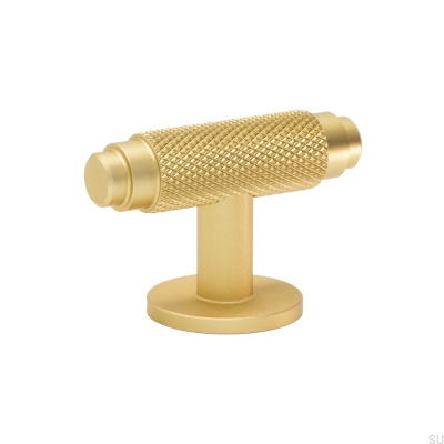 Puxador para móveis T-Bar Riff Matte Gold