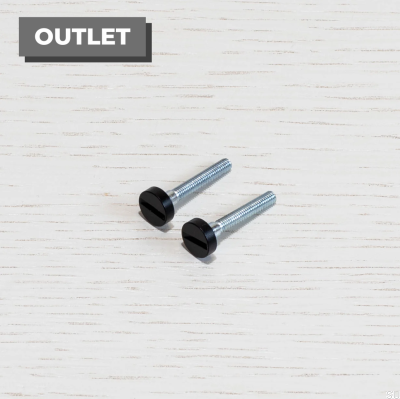 Parafusos do interruptor de eletricidade Preto (2 peças)