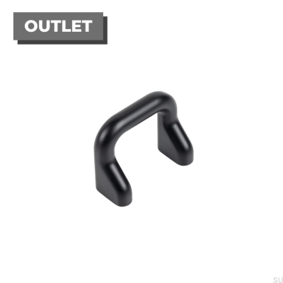 Puxador de móveis alongado Soft 32 Black Mat