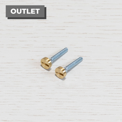 Parafusos do interruptor Latão Eletricidade (2 peças)